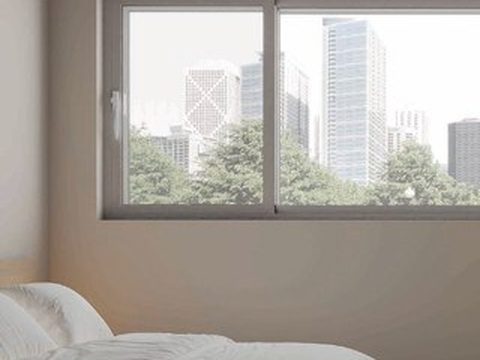 예림 창호 미서기 창이 적용된 침실 (연출 이미지) · 예림 홈페이지